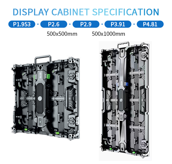 Refresh rate 1920Hz/3840Hz Full Color P3.91 P4.81 Stage Backdrop Rental Display Advertising Full HD Video Panel LED Wall