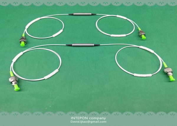 Optical isolator, 1550nm, dual stage, 46dB isolation, 0.6dB insertion loss.