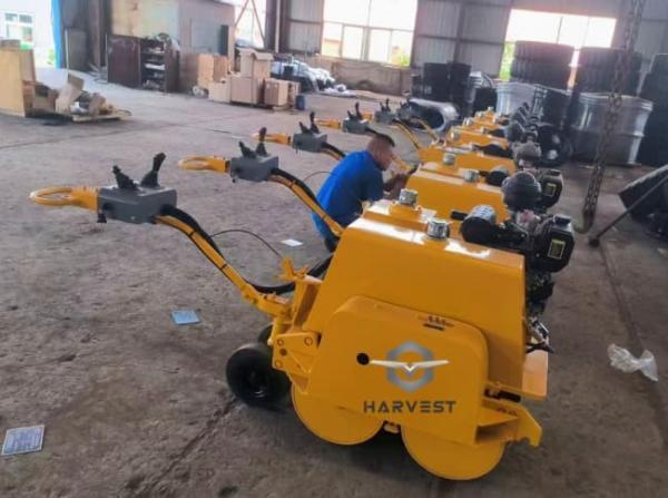 All Wheel Drive 0.8Ton Hydraulic Walking Behind Double Drum Mini Roller Hot Sale