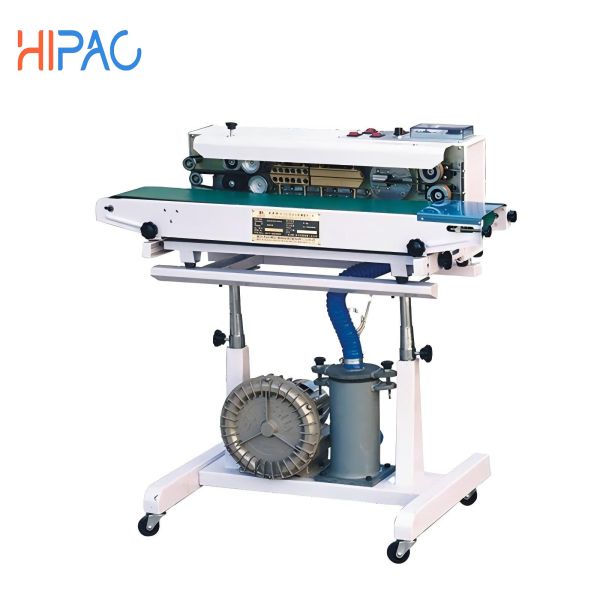 Hipac Semi-Automatic Electric Heat Sealing Machine Continuous Inflatable Bag Sealing with Degassing and Inflation