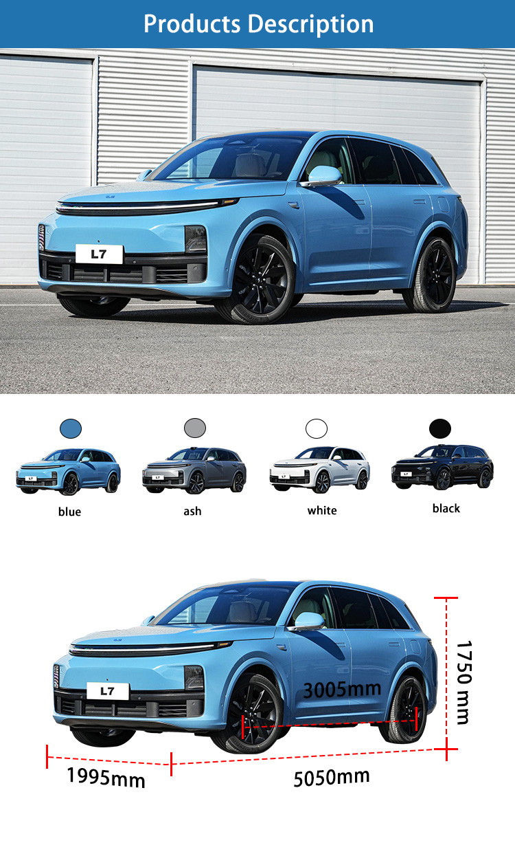 5 Seats SUV Hybrid Lixiang L7 Max Electric EV Cars with 42.8KWh Battery