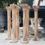 Marble Corinthian Building Pillar Design Circular Columns Roman Greek Decorative