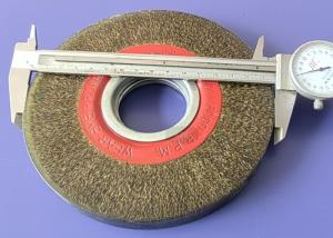 Wholesale Narrow Face Polyflex 6 Inch Rubber Encapsulated Wire Brushes for Heavy Deburring from china suppliers