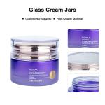 55ml Luxurious Empty Cream Jar 2 Oz Cosmetic Jars With Transparent Plastic Lids