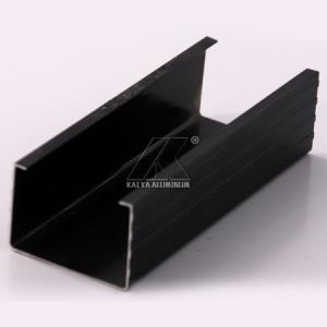 Wholesale Black Anodized Aluminium Alloy Profile Customize Water Tightness High Stiffness from china suppliers