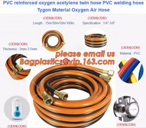 Wholesale PVC reinforced oxygen acetylene twin hose PVC welding hose Tygon Material Oxygen Air Hose from china suppliers