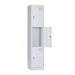 3 Doors Cold Rolled Steel Plate 0.063CBM Metal Lockers