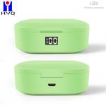 LED Intelligence Display True Wireless Stereo Earphone 5H Green Color