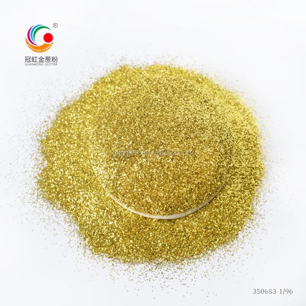 PET Gold Series Glitter Powder 1/8" Hexagon for Screen Printing