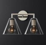 40w*2 Decorative Wall Lamps Brushed Brass Wall Light Bulbs Included