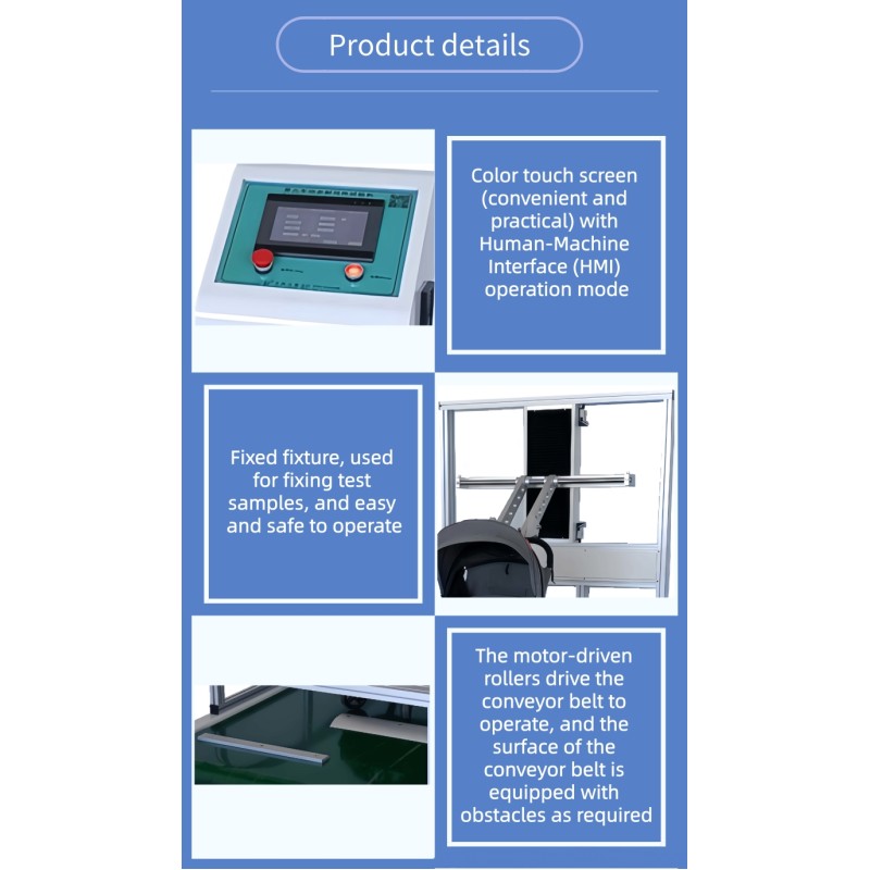 Baby Stroller Dynamic Road Testing Machine / Baby Stroller Running Tester for Dynamic Wear Resistance and Fatigue Testing