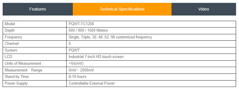 PQWT TC1200 Deep Ground Water Detector / Water Finding Machine Depth 600m 900m 1500m