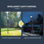 25W 5V HIgh Bright LED Solar Garden Lights Outdoor Waterproof lamp With 32000mah
