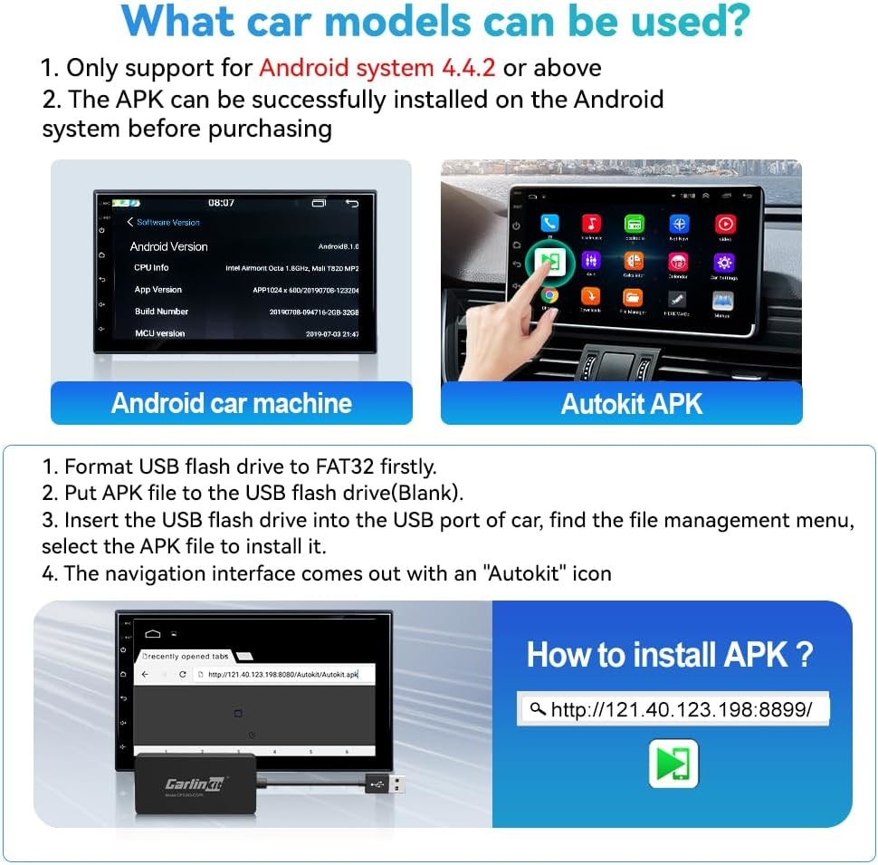 High Sensitivity CPC200-CCPA Multimedia Car Wireless CarPlay Android Auto Dongle For Android 4.4 +