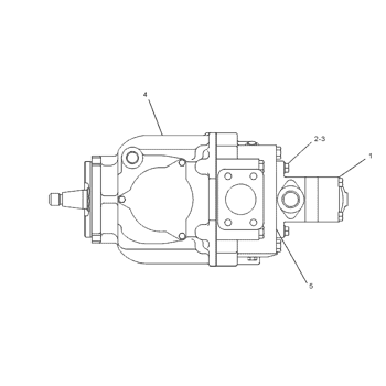 Caterpillar 1223401 Parts scheme PUMP GP-PISTON & VANE