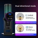 Noise Cancelling 5V USB Condenser Microphone For Recording 98db SNR