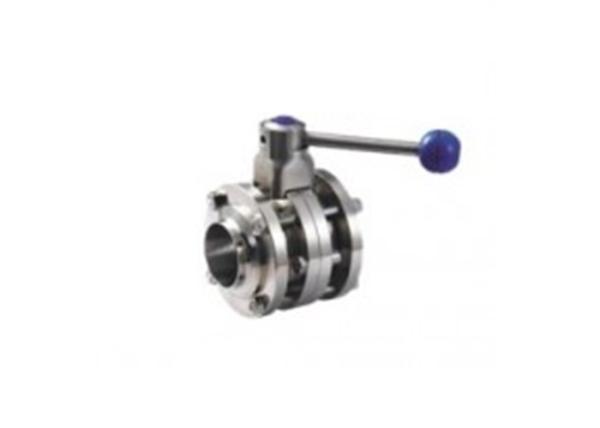 1 - 12 Inch Manual Butterfly Valve , Tri - Clamp / Welding Sanitary Butterfly
