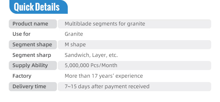 Diamond Multi-blades Saw for Durable and Long Lasting Granite Stone Cutting
