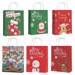 Wholesale Spot Goods Various Recycled Christmas Paper Bags of Different Designs