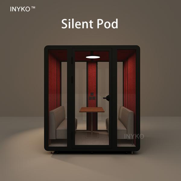 4 Person Prefabricated Office Pod Portable Modular Soundproof Cabin For Office