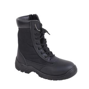 Wholesale Spring Season Working Safety Boots in Black PU Sole and Buffalo Leather Campla Lining from china suppliers