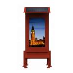 1000 nits Outdoor LCD Digital Signage Floor Stand Toughened Glass Panel