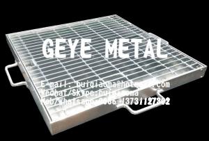 Wholesale Hinged & Locked Mesh Gratings, Hinged Steel Grill Grates, Floor Drain Covers, Gully Guttering Metal Grids from china suppliers