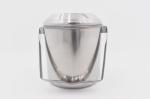 1.5L Cooking tool outdoor picnic food storage pot with lid silver easy carry