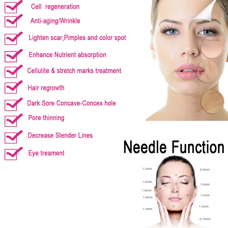 DRS 3 in 1 derma roller for face and body treatment Microneedle Roller 3 Replacement Heads Cosmetic Needling