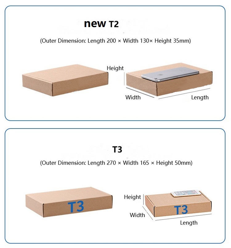 T1-T7 Corrugated Folding Custom Paper Packaging Box 1-3mm Deviation