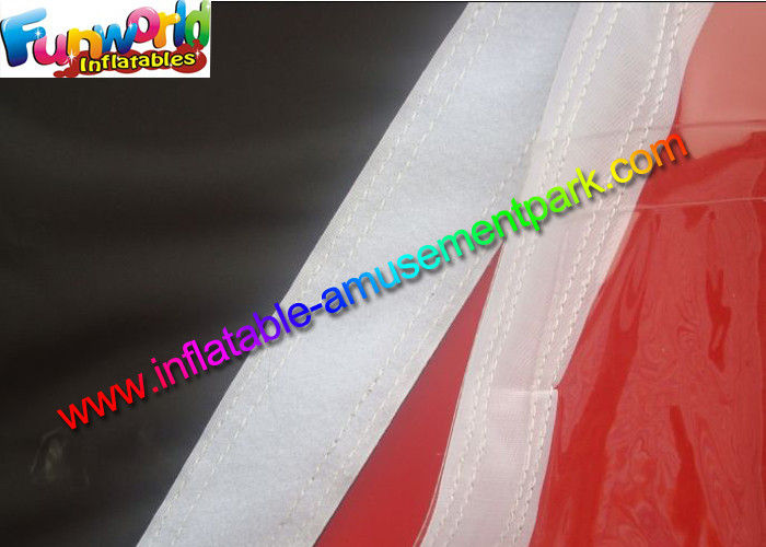 UV-treated PVC Coated Nylon Outdoor Inflatable Party Tent Red / Black