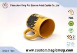Novelty Heat Sensitive Color Changing Mugs , Thermochromic Coffee Mug