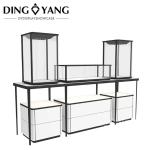 Modern Fashion Glass Exhibition Jewellery Counter With Led Lights Output Voltage