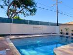 Courtyard Swimming Pool Custom Vinyl Fence 6x8ft