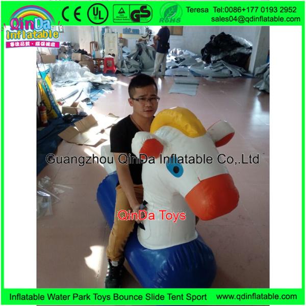 Edurable 1.5m Long Inflatable My Little Pony Yellow 0.18mm Pony Chair For