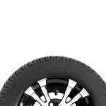 10 Inch Golf Cart Wheel And 205/50-10 DOT Street Tire Combo -25 Offset 4x4 Bolt