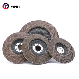 Wholesale Calcined Aluminum 115mm Flap Disc , 40 Grit Flap Wheel For Stainless Steel Polishing from china suppliers