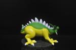 Green Yellow Color Japanese Anime Figures Dragon Shape With A Base