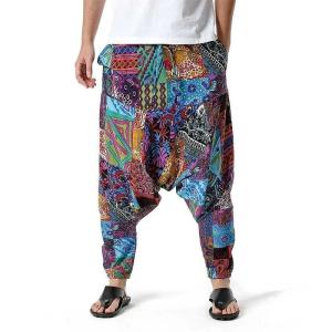 Wholesale Sublimation Printed Drop Crotch Sweatpants Baggy French Terry Sportswear Oversized Fashion from china suppliers