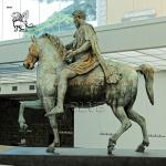 Bronze Equestrian Sculpture Of Marcus Aurelius Famous Roman Emperor Statue Large