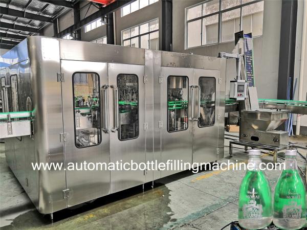 Fully Automatic Glass Bottle Filling Machine For Cola Monoblock Filler And