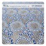 Cotton Circle Colored Polyester Burnout Allover Flower Lace Fabric For Kid