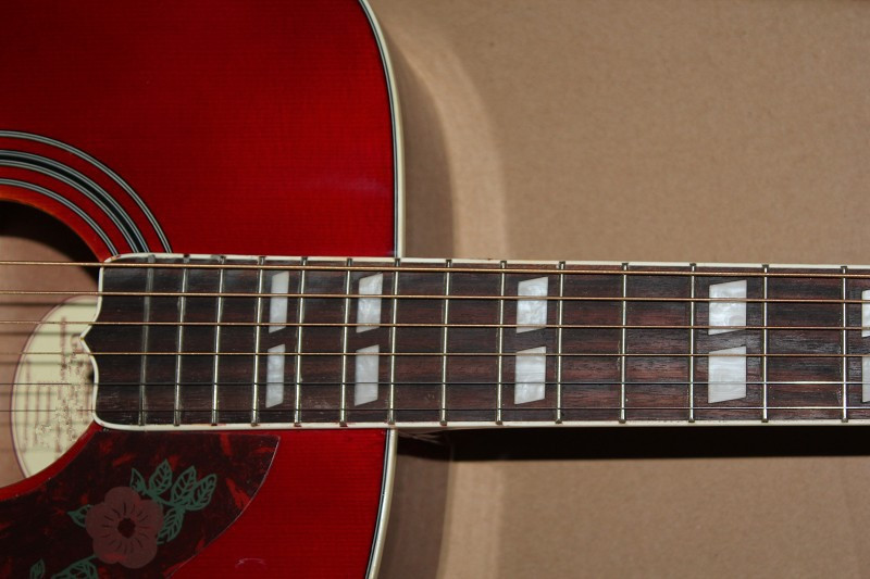 Custom Gibson 41 inch DOVE 20 frets rounded corner tobacco sunburst acoustic guitar with electric guitar's pickup