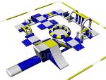 France Inflatable Commercial Water Park / Lake Inflatable Water Games Park