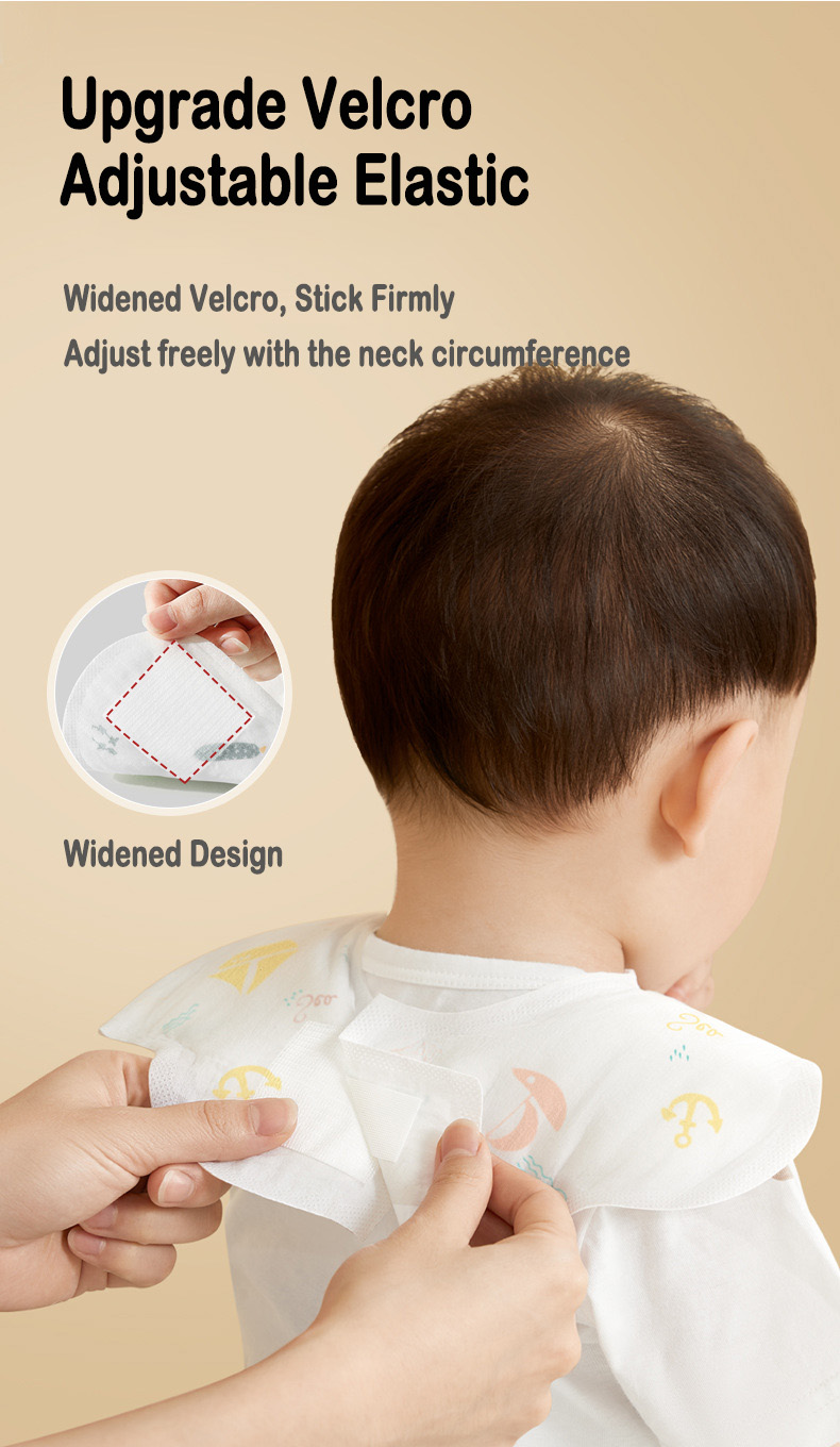 Logo" " Customized Logo" "Style" "OEM Sevice" "Disposable Baby Bibs for Baby Drooling