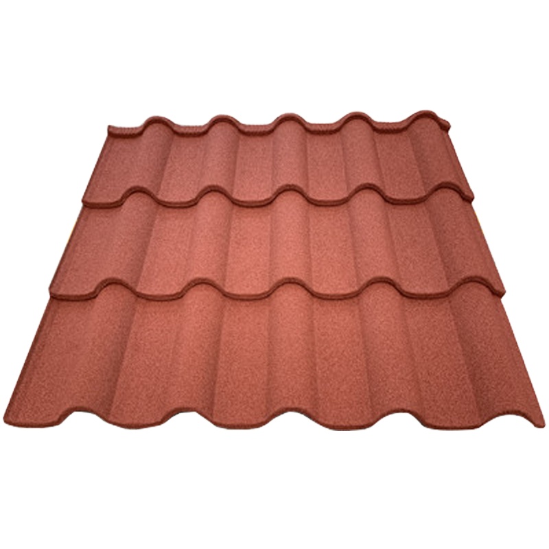 PVC Material and 2.7kg/pcs Weight Blue Anti-Fade Stone Coated Metal Roofing Tile with High Durability