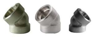 Wholesale Stainless Steel Elbow Pipe Fittings 45 Degree Socket Weld Long Radius Elbow Forged Fittings from china suppliers