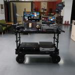 Equipment Storage Movie Shooting Studio Room Cart with Unfold Dimensions 120*60