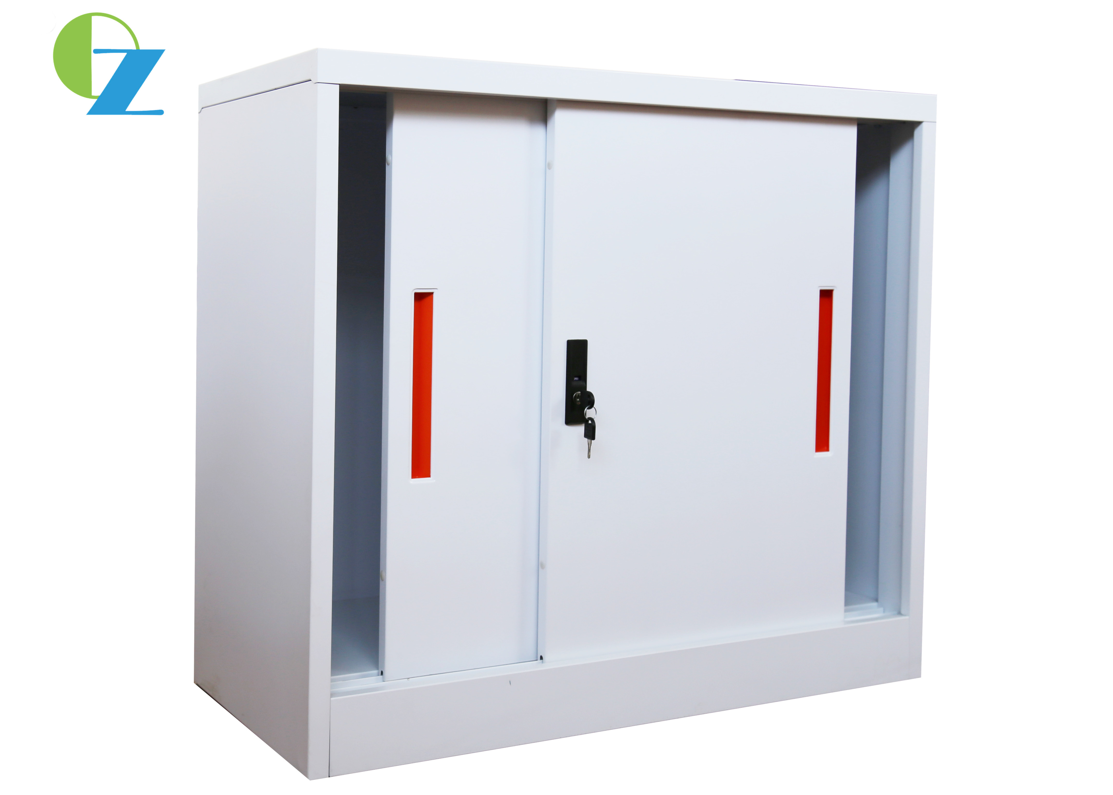 Small Sliding Door H900*W900*D400mm Metal Office Cupboard School Furniture