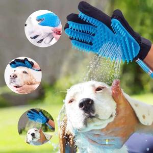 Wholesale Dog Bathing Massaging Palm Pet Hair Remover for Dog Bath Dogs Shower Bath Grooming Brush from china suppliers